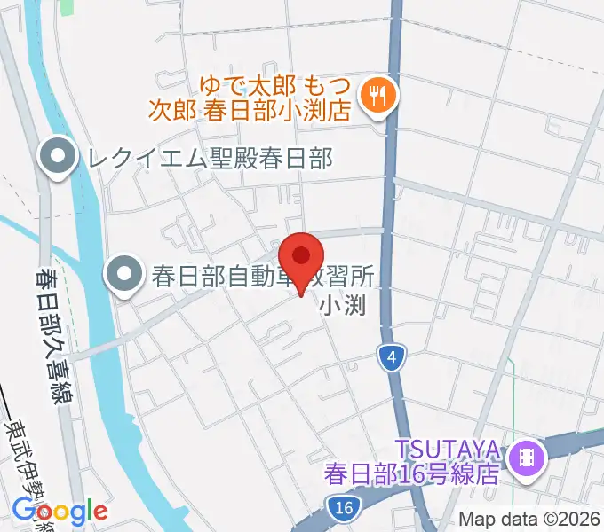 サトウ楽器の地図