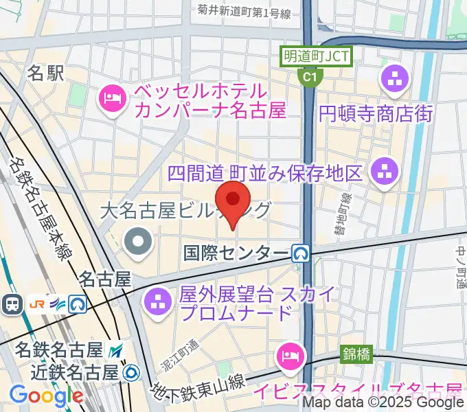 クラブナージ音楽教室 名古屋駅前教室の地図