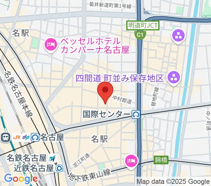 クラブナージ音楽教室 名古屋駅前教室の地図