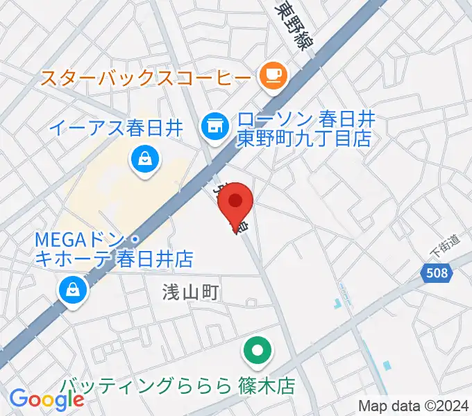 BLスタジオ 春日井店の地図