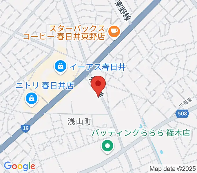 BLスタジオ 春日井店の地図