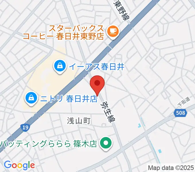 BLスタジオ 春日井店の地図