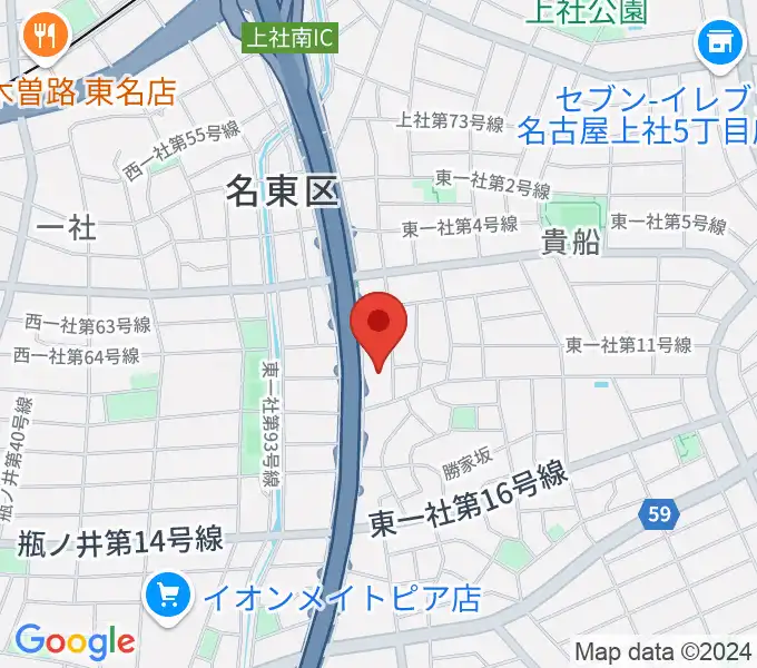 BlueMonkeyスタジオの地図