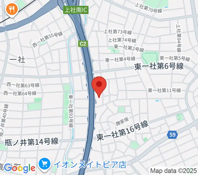 BlueMonkeyスタジオの地図