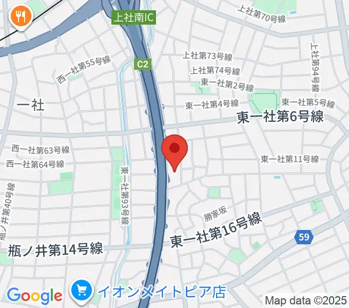 BlueMonkeyスタジオの地図