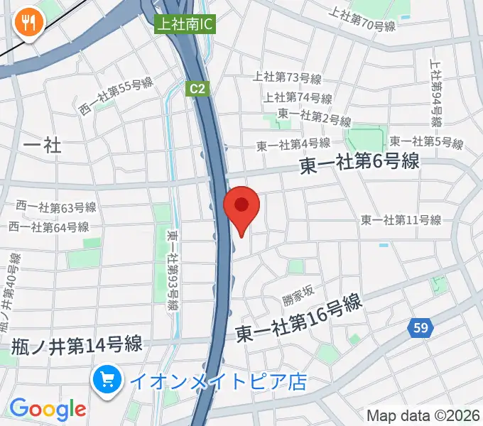 BlueMonkeyスタジオの地図
