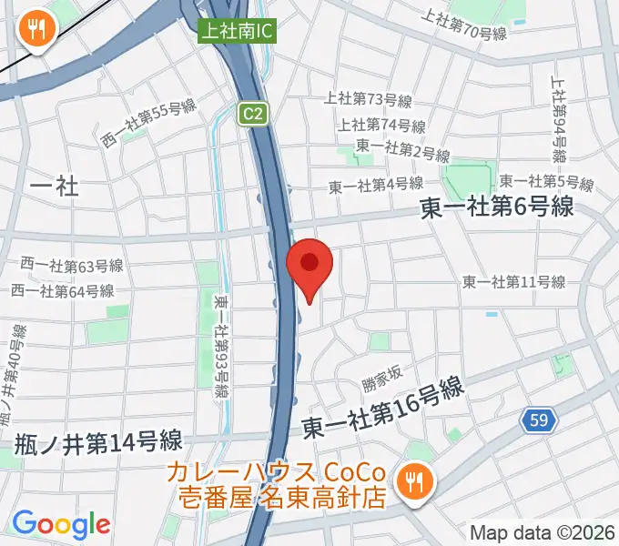 BlueMonkeyスタジオの地図