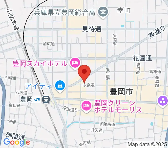 ようこピアノ教室の地図