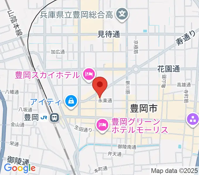 ようこピアノ教室の地図