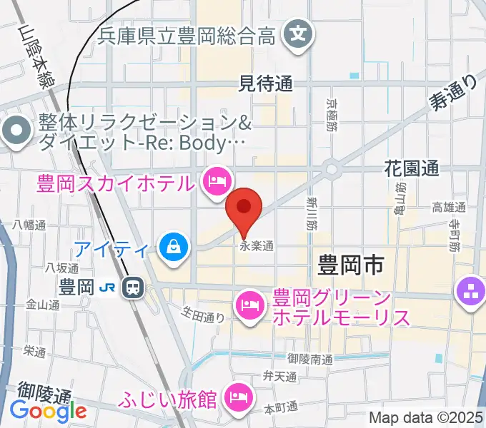 ようこピアノ教室の地図