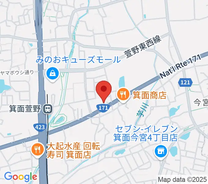 ファゴットリード工房えんとつの地図