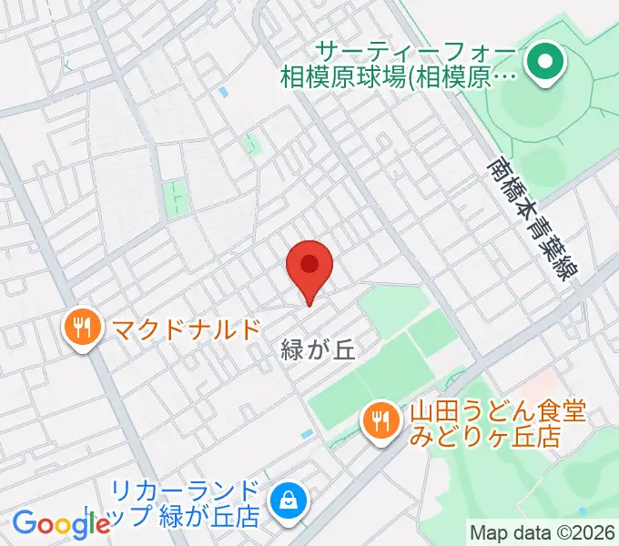 あらうみ音楽教室の地図