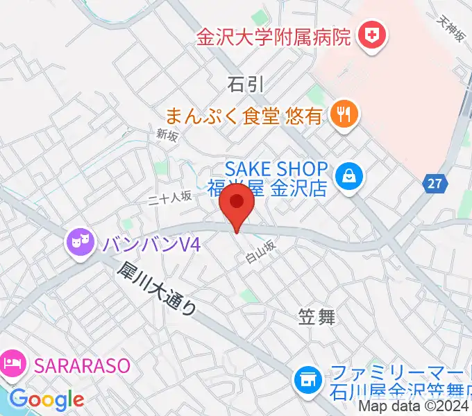 田代真佐子フルート教室の地図