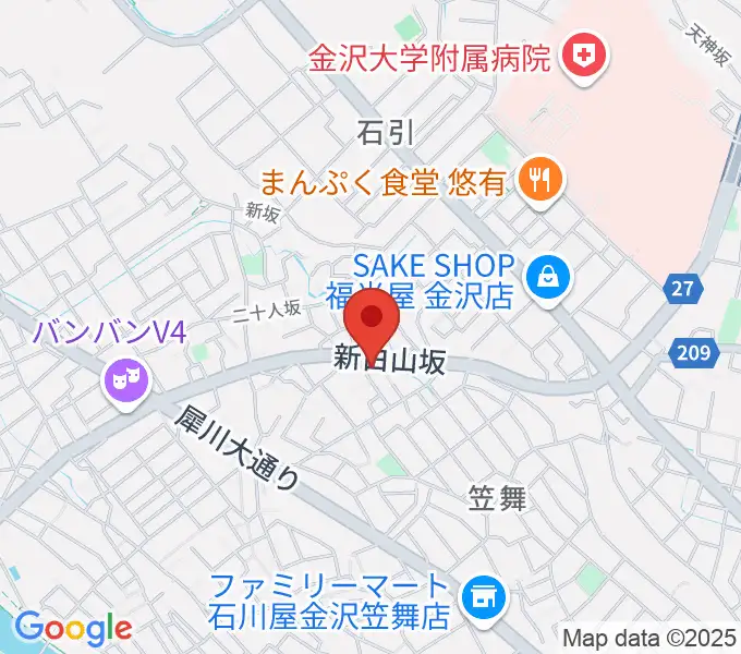 田代真佐子フルート教室の地図