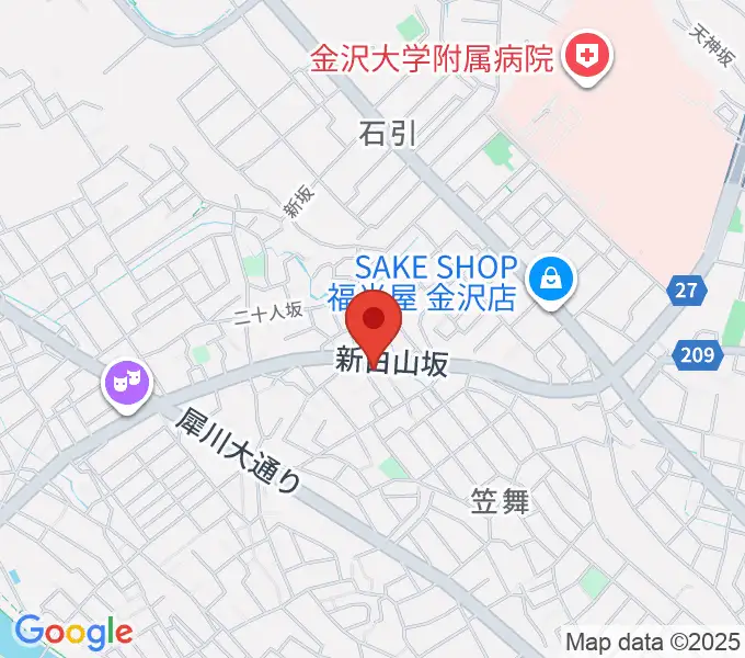 田代真佐子フルート教室の地図