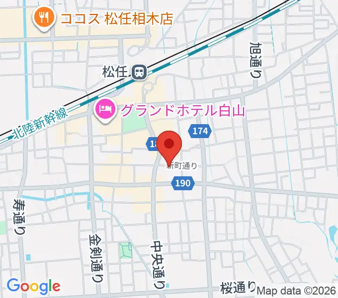 ICMFguitarstudio 森充ギター教室の地図