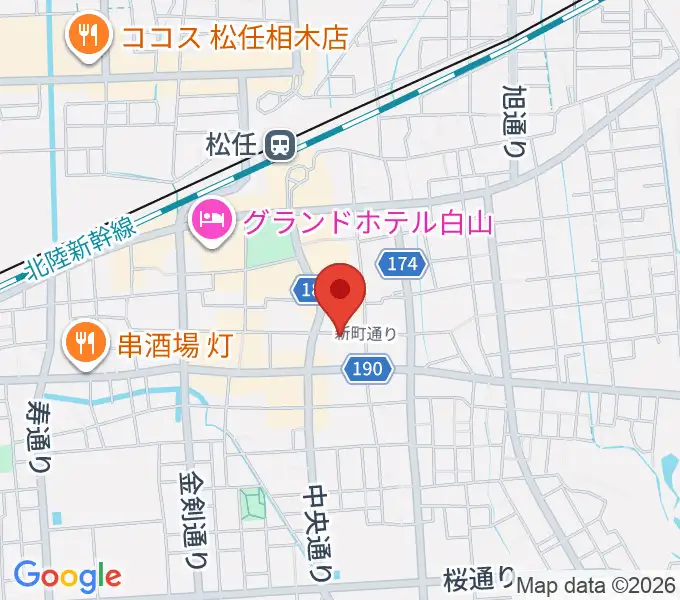 ICMFguitarstudio 森充ギター教室の地図