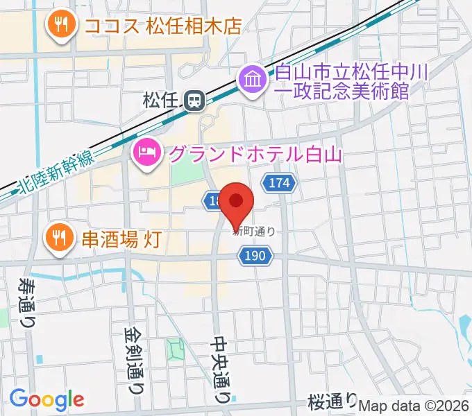 ICMFguitarstudio 森充ギター教室の地図