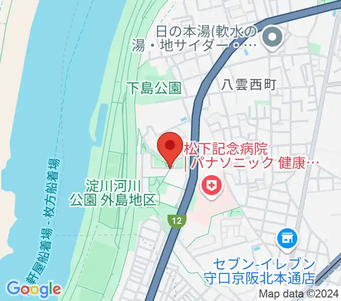 かわの音楽教室の地図