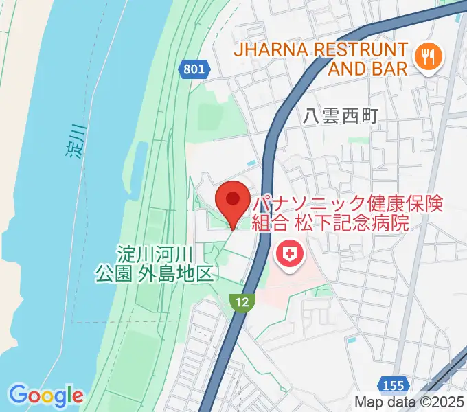 かわの音楽教室の地図