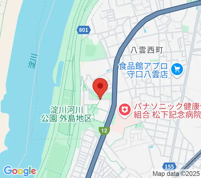 かわの音楽教室の地図
