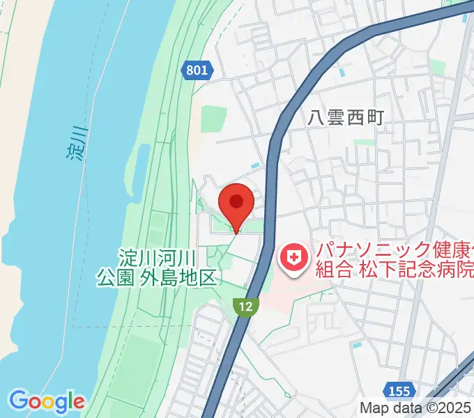 かわの音楽教室の地図