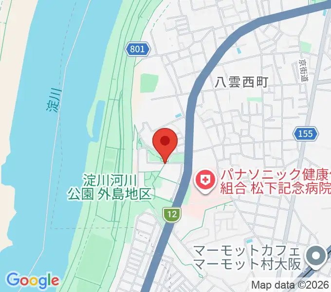 かわの音楽教室の地図