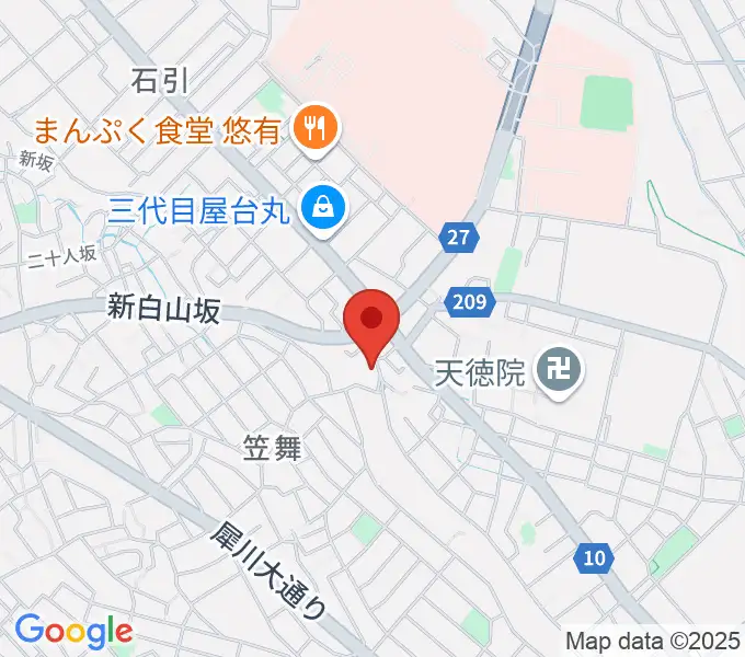 アマルナミュージックスタジオの地図