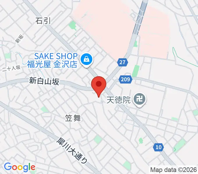 アマルナミュージックスタジオの地図
