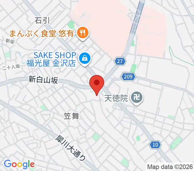 アマルナミュージックスタジオの地図