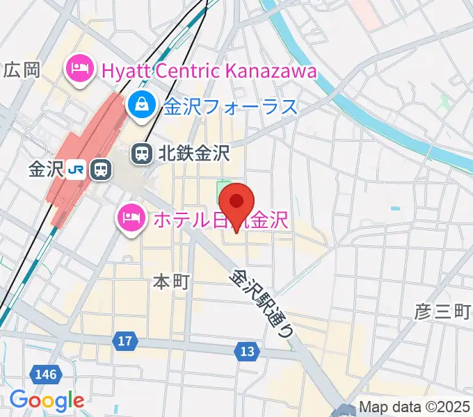 杉野清隆アコースティックギター教室の地図