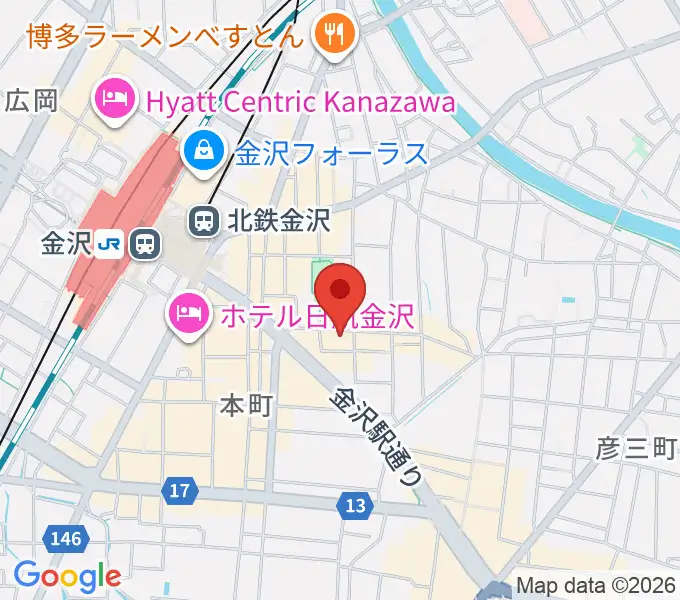 杉野清隆アコースティックギター教室の地図