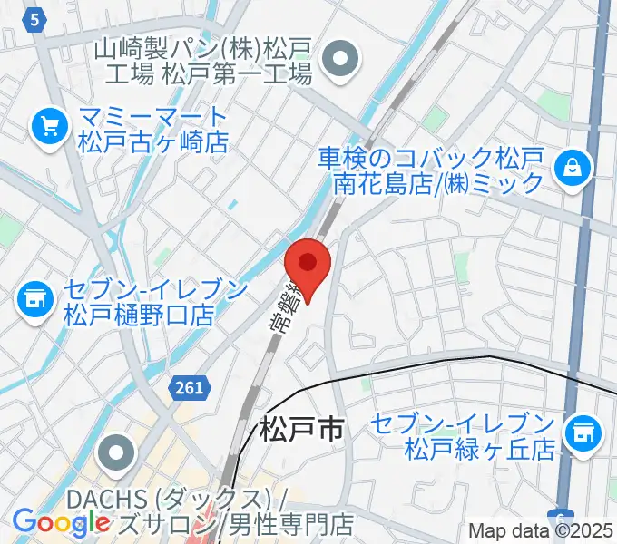 礒山久理ピアノ教室の地図