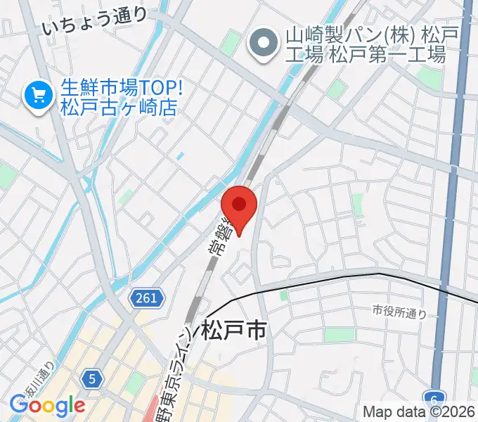 礒山久理ピアノ教室の地図