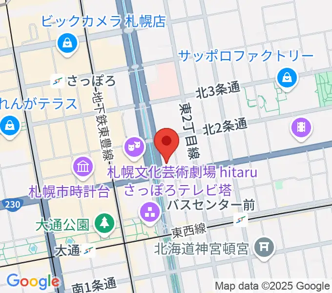コープさっぽろ文化教室 中央文化教室の地図