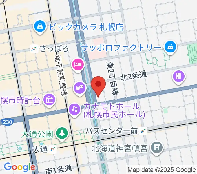 コープさっぽろ文化教室 中央文化教室の地図