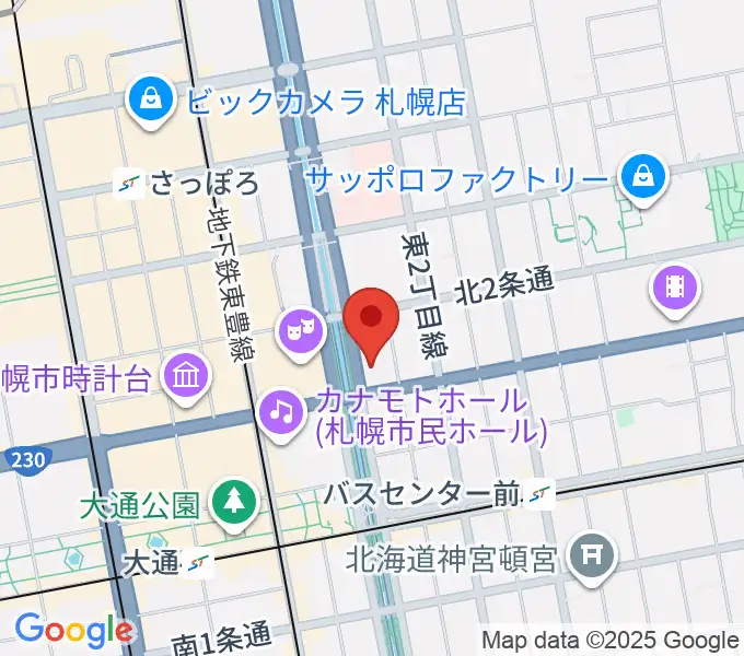 コープさっぽろ文化教室 中央文化教室の地図