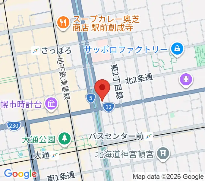 コープさっぽろ文化教室 中央文化教室の地図