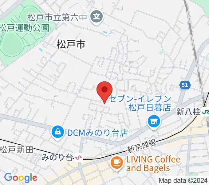 神田みおピアノ教室の地図