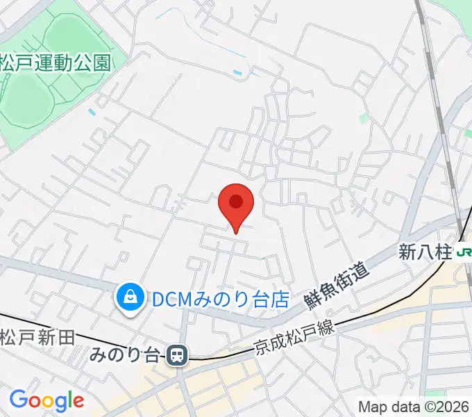神田みおピアノ教室の地図