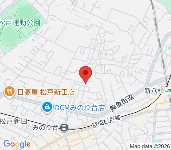 神田みおピアノ教室の地図
