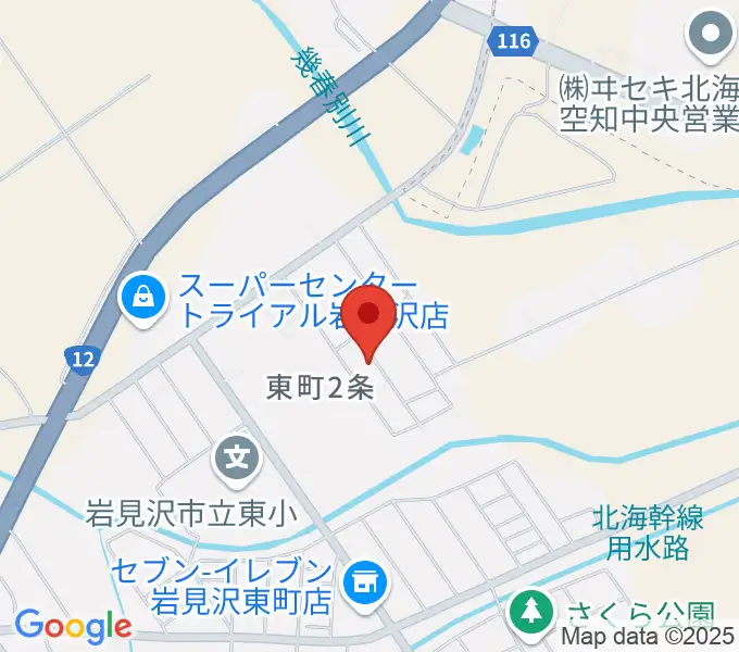 岩見沢ピアノ教室スオナーレの地図