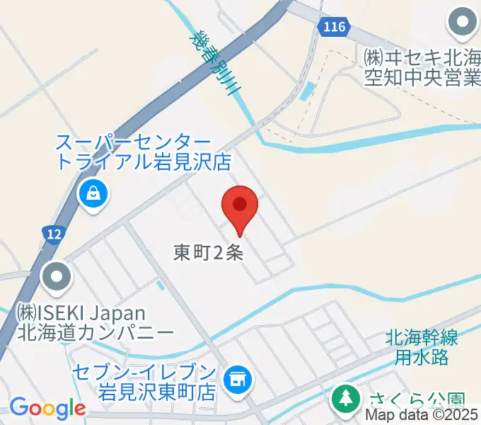 岩見沢ピアノ教室スオナーレの地図