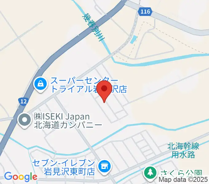 岩見沢ピアノ教室スオナーレの地図