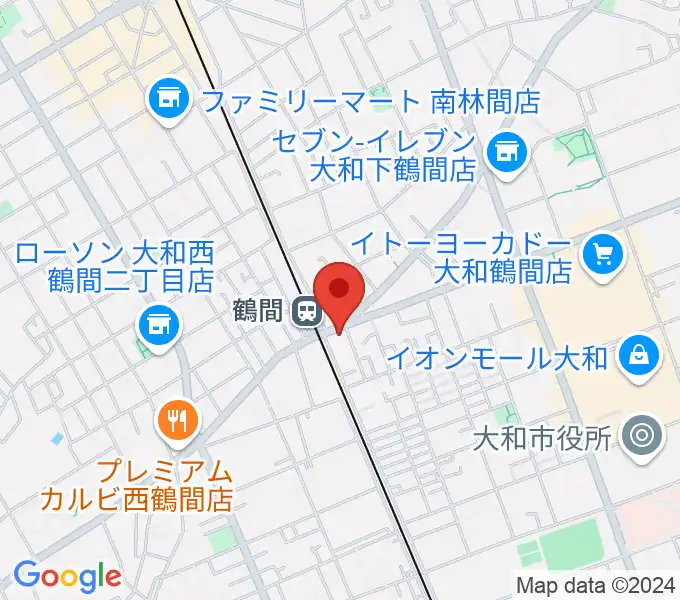 イチキバレエスタジオ＆ピアノ教室の地図