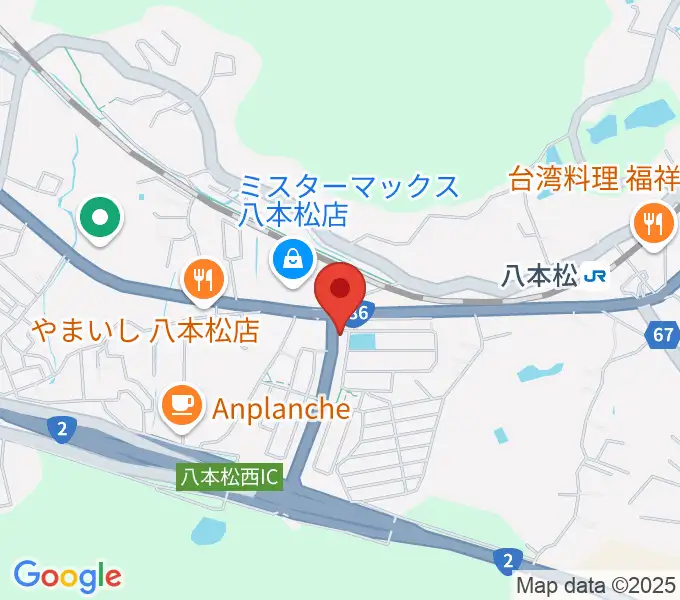 オレンジスタジオの地図