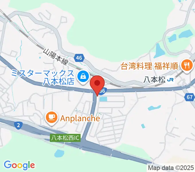 オレンジスタジオの地図
