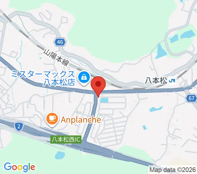 オレンジスタジオの地図