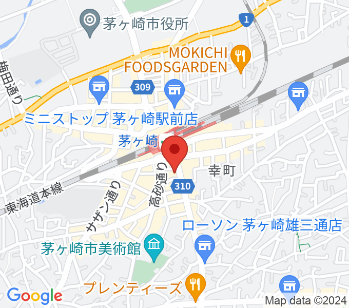 長谷川楽器店ミュージックスクール本店の場所