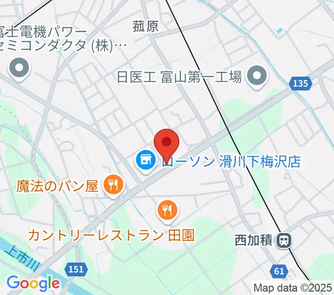 音楽教室ミュージック花音の地図